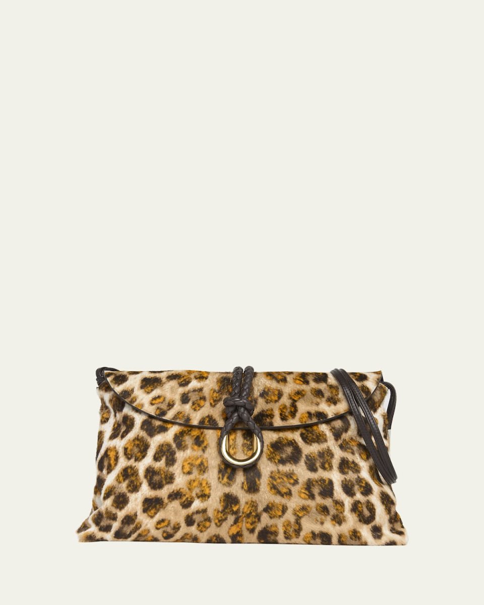 Medium Liberta Jaguar Calf Hair Crossbody Bag